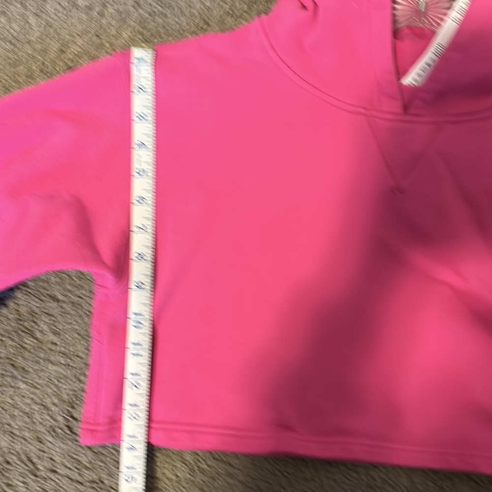 Lululemon bright pink crop hoodie size 8 - Picture 5 of 6